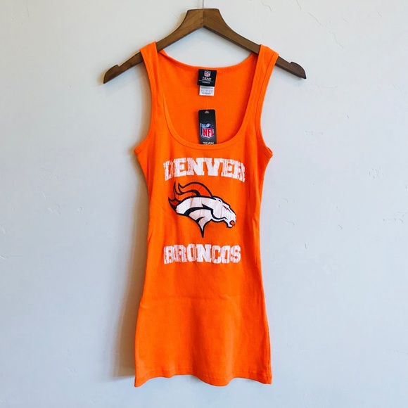 NFL Tops - DENVER BRONCOS Extra Long Ribbed NFL Tank Top